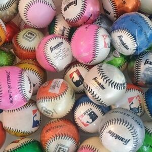 12 x Franklin Soft Strike Baseball **Random Colors**